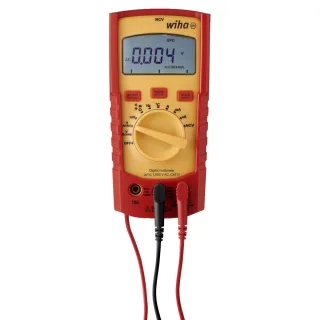 Wiha Digitales Multimeter bis 1.000 V AC, CAT IV mit 2x AAA-Batterien - 45215