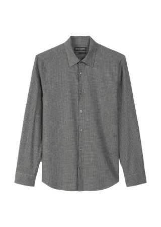 Marc OPolo Casual - Hemd mit feinem Karomuster grau - Gr. - L