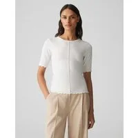 OPUS Kurzarmshirt SIROSA Slim aus ECOVERO™ Viskose Mix