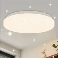 ZMH LED Deckenleuchte Wohnzimmer Modern 21CM Sternenhimmel Flurlampe für Schlafzimmer, Augenschutz, LED fest integriert, 4000K