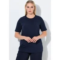 Ulla Popken T-Shirt T-Shirt Slim Rundhalsausschnitt Halbarm
