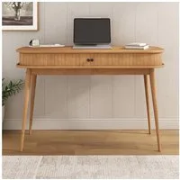 IDIMEX Schreibtisch JARI, Home Office Tisch mit Stauraum aus Kiefer Massivholz Eiche farben