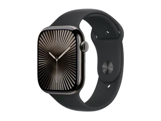 Apple Watch Series 10 (GPS + Cellular) 46mm Titan Schiefer mit Sportarmband M/L schwarz | mwye3qf/a?at |