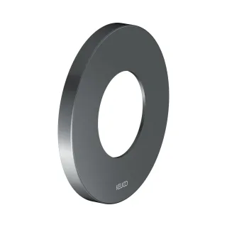 Keuco Wandrosette IXMO 59556, für Ab- und Umstellv.,rund,105mm,Schwarzchrom geb., 59556130091 59556130091