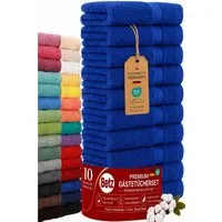 Betz Gästehandtücher 10 tlg. Gästehandtücher-Set PREMIUM 100 % Baumwolle 30x50cm, 100% Baumwolle (10-St)