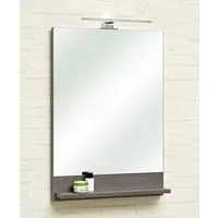 Saphir Badspiegel Quickset Bad Flächenspiegel mit Ablage, 50 cm breit, ohne Beleuchtung, moderner Wandspiegel für Badezimmer, rechteckig, 70 cm hoch