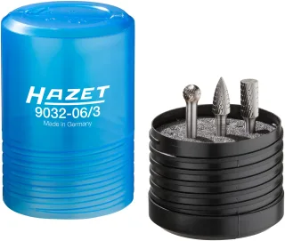 HAZET Hartmetall Frässtift-Satz, 6 mm, 3-teilig - 9032-06/3