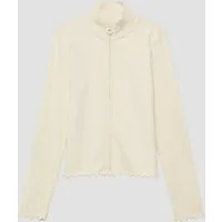 s.Oliver Sweatjacke Sweatshirt Jacke Sweatjacke mit Rippstruktur und 2-Way-Zipp