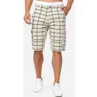 Indicode Cargoshorts Herren Monroe Cargo Cargo Shorts Herrenshorts mit 6 Taschen inkl. Gürtel