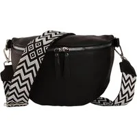 MIRROSI Bauchtasche Damen Taschen, Umhängetasche, Brusttasche, 26x18x9cm Veganes Leder (Schultertasche für jeden Anlass), Crossbody Bag, Bohemian gemusterten& verstellbaren Schulterriemen