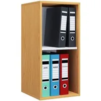 VCM Standregal Holz Büro Regal Bücher Ordner Aktenregal Lona l 2f, 1-tlg., VCM Büroregal Lona 74x35x37 cm Holzwerkstoff