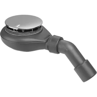 Viega Tempoplex 6967 Ablaufgarnitur 836566 DN 40/50 x 115 mm, Kunststoff, Haube verchromt, Bauhöhe 60mm