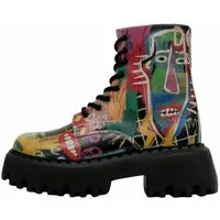 DOGO Navy Schnürstiefel Boots No More Drama Damen Stiefeletten Chelseaboots Handgefertigt