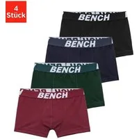 Bench. Boxer Boxershorts für Jungen (Packung, 4-St) mit Bench Schriftzug im Bund