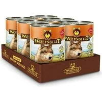 Wolfsblut Wide Plain Adult - hypoallergenes Nassfutter mit Pferd 6x395g, Nassfutter für: Hunde