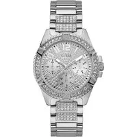 Guess Multifunktionsuhr LADY FRONTIER W1156L1, Armbanduhr, Quarzuhr, Damenuhr, analog, Edelstahlarmband