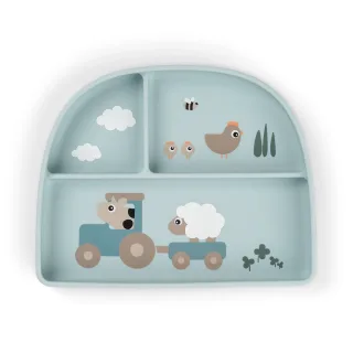 Done by Deer Stick&Stay Silikon Fachteller Tiny farm - blau