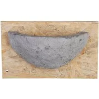 esschert design Nistkasten Schwalbennest aus Ton auf OSB Platte: ein natürliches Heim