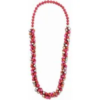 COLLEZIONE ALESSANDRO Lange Kette Calypso, lange Holzkette mit farbigen Perlen