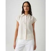 OPUS Satinbluse FAIRI Loose mit femininen Raffungen