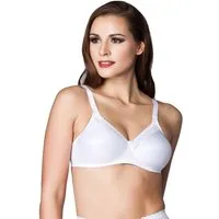 Miss Perfect Bügelloser BH 9954 Soft BH ohne Bügel aus Baumwolle mit Spitzenborte