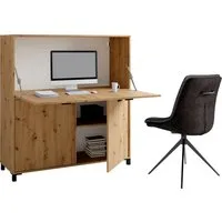 byLIVING Sekretär Montana, platzsparende Arbeitslösung mit viel Stauraum, Breite 120 cm