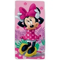 Disney Minnie Mouse Strandtuch Baumwolle Strandtuch Frottee Badetuch mit Premium Druck, 70x140 cm