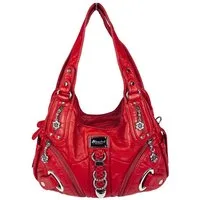 Taschen4life Schultertasche Damen, klassische Umhängetasche, Hobo AK11282, Handtasche mit abnehmbaren Schulterriemen, Innen- und Außenfächer