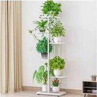 GarveeMore Küchenorganizer-Set 6-Tier Pflanzenständer, 7-Topf Indoor Hohe Pflanzenhalter