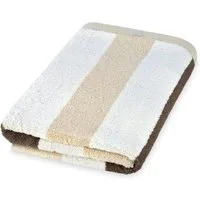 ROSS Duschtuch Doubleface, Streifen/Uni, Frottier (Packung, 1-St), aus feinster Baumwolle