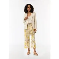 comma Culotte Hose Hose mit Bindeband und Eingrifftaschen