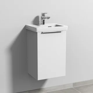Sanipa 3way Waschtischunterbau zu Villeroy & Boch Subway 3.0 Waschtisch mit 1 Tür, Weiß-Soft UM84143