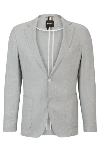 BOSS Menswear Black - C-Hanry-233 silver - Gr. - 48