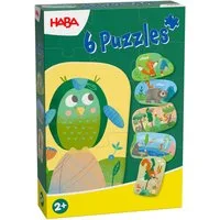 Haba Puzzle 6 erste Puzzles Waldtiere, 18 Puzzleteile