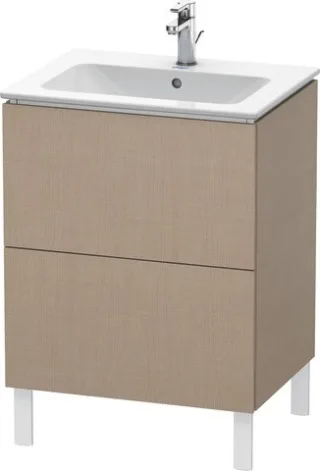 Duravit L-Cube Waschtischunterbau bodenstehend Leinen Matt 620x481x704 mm - LC662507575 LC662507575