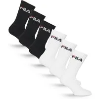Fila Tennissocken UNISEX CREW TENNIS FULL TERRY SOCKS (6-Paar, 6 Paar) Sportsocken, flache Zehennaht