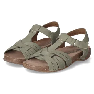 Rieker Sandalen  Grün - Gr. 38 -  Leder und Synthetik