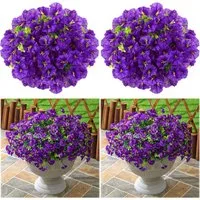 Kunstblumenstrauß Künstliche Blumen Balkon Kunstblumen Outdoor Balkonblumen, Zaewry, Blumen Künstliche Balkonpflanzen Seidenblumen wie echt