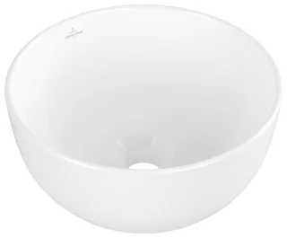 Villeroy & Boch Aufsatzwaschbecken Artis 325x325mm Rund ohne Überlauf Stone White CeramicPlus 438932RW