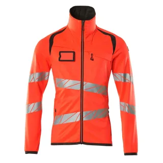 MASCOT Herren Fleecepullover mit Reißverschluss ACCELERATE SAFE Hi-vis Rot / Dunkelanthrazit 4XL - 19103-315-22218-4XL
