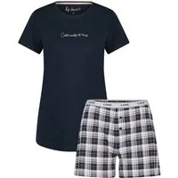 By Louise Shorty Night Muse (Set, 2 tlg., 2-teilig) Damen Pyjama kurz Shorty Baumwolle