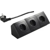 McPower Steckdosenblock Flair Ecksteckdose 3-Fach Steckdose mit Kabel Mehrfachsteckdose (Kabellänge 200 m)
