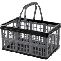 Tontarelli Einkaufskorb Tontarelli Klappbox Voila 16 L schwarz-anthrazit