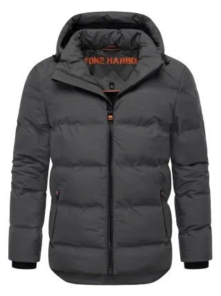 Stone Harbour Herren Winterjacke Gavriloo mit abnehmbarer Kapuze & Fleecefutter