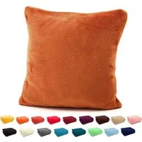 heimtexland Dekokissen Flanell Soft Kuschelkissen Plüsch Kissenbezug, super weich und flauschig, Allergiker geeignet, atmungsaktiv