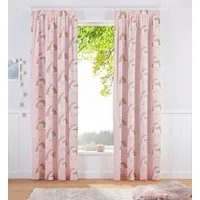 OTTO home Gardine EINHORN (1 St), Kräuselband, halbtransparent, Kindergardine, bedruckt, halbtransparent, Einhörner, Regenbogen