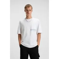 HUGO T-Shirt Nogoste Rundhalsausschnitt, regular fit, Brusttasche