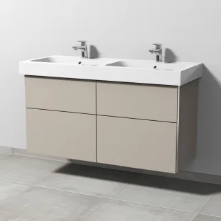 Sanipa 3way Waschtischunterbau zu Geberit iCon Waschtisch mit 4 Auszügen, Kaschmir-Matt BP6561U