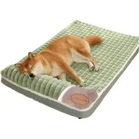 HS.SUPPLY Hundematte kuschelweiches Hundebett, waschbarer Bezug, kuschelweicher Luxus