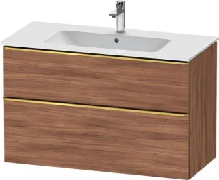 Duravit D-Neo Waschtischunterbau wandhängend Nussbaum Matt 1010x462x625 mm - DE4363034790000 DE4363034790000